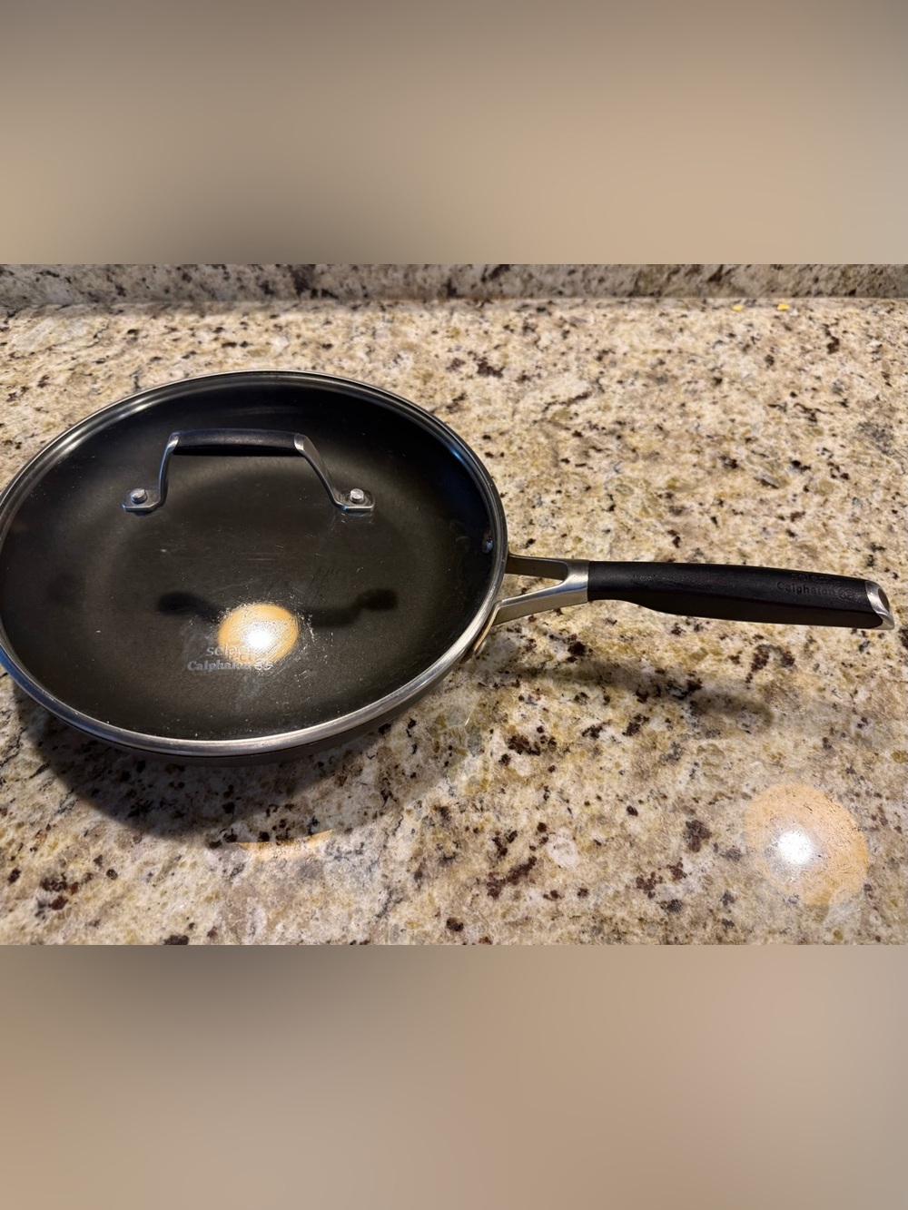 Calphalon Black Nonstick Fry Pan with Glass Lid